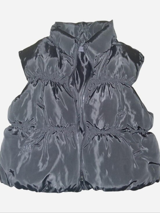 Calvin Klein Jackets & Blazers - S | black calvin klein puffy bubble zip-up vest